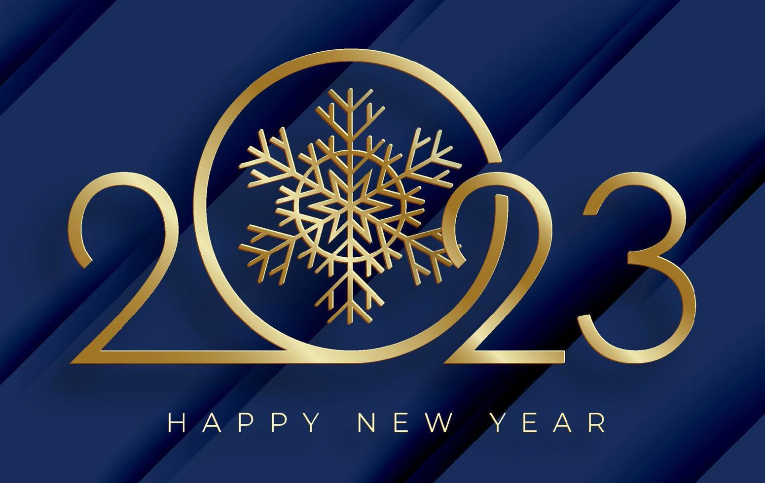Happy New Year 2023 Vector Image, Wallpaper Greeting Cards