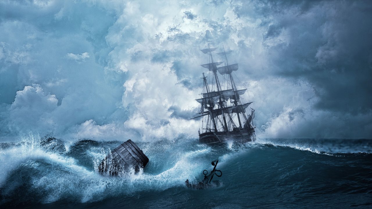 Best Wallpaper - #Ship #Ocean #Water #Blue #Anchor #Storm #Clouds #Waves KWallpaper #DesktopWallpaper #HDWallpaper #MobileWallpaper #Wallpaper Download Full 4K Wallpaper
