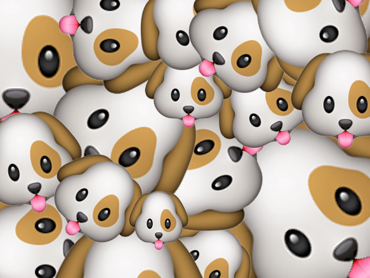 Emoji dog background