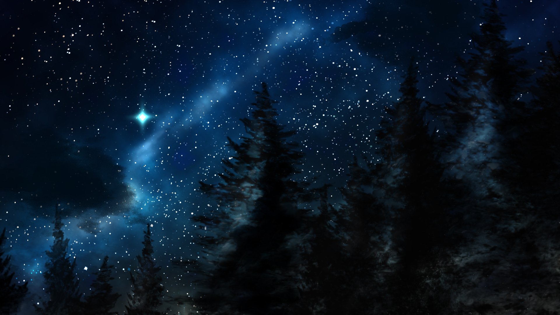 Starry Sky HD Wallpaper and Background