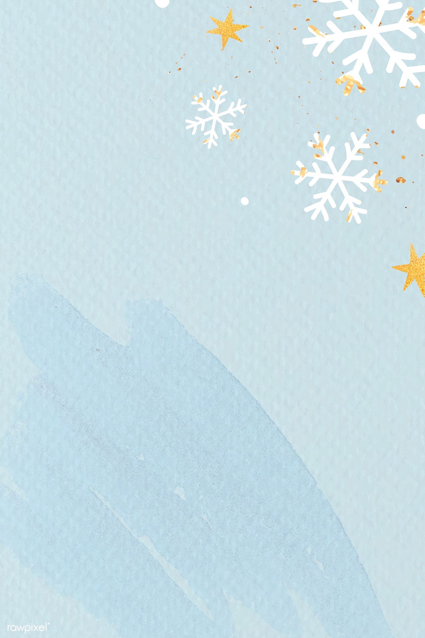 White snowflakes on light blue background vector. free image by rawpixel.com / Toon. Light blue background, Doodle background, Blue background