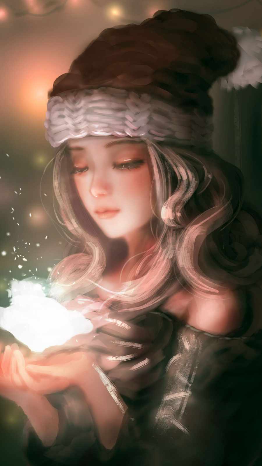 Christmas Girl Magic IPhone Wallpaper Wallpaper, iPhone Wallpaper