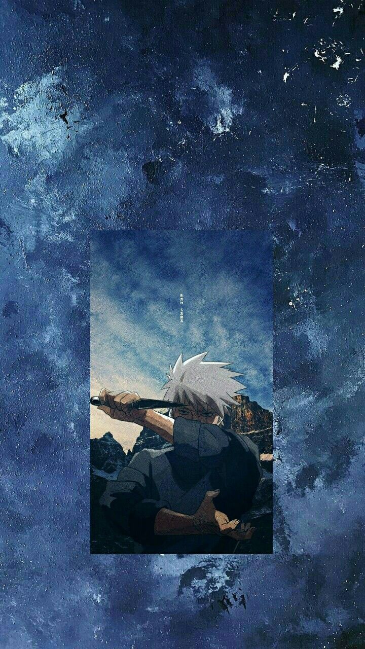 Kakashi wallpaper. Blue anime, Dark blue wallpaper, Anime wallpaper live