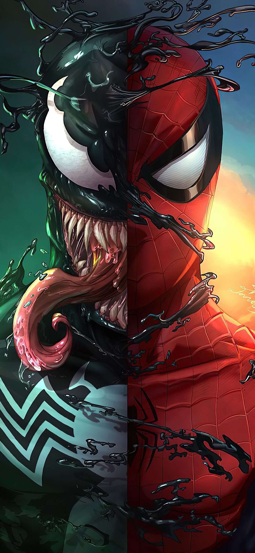 VENOM VS. SPIDER MAN WALLPAPER