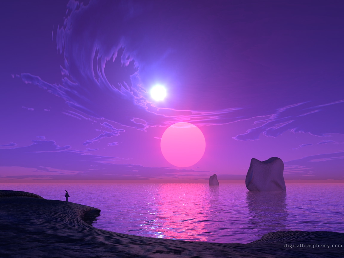 purple sunset