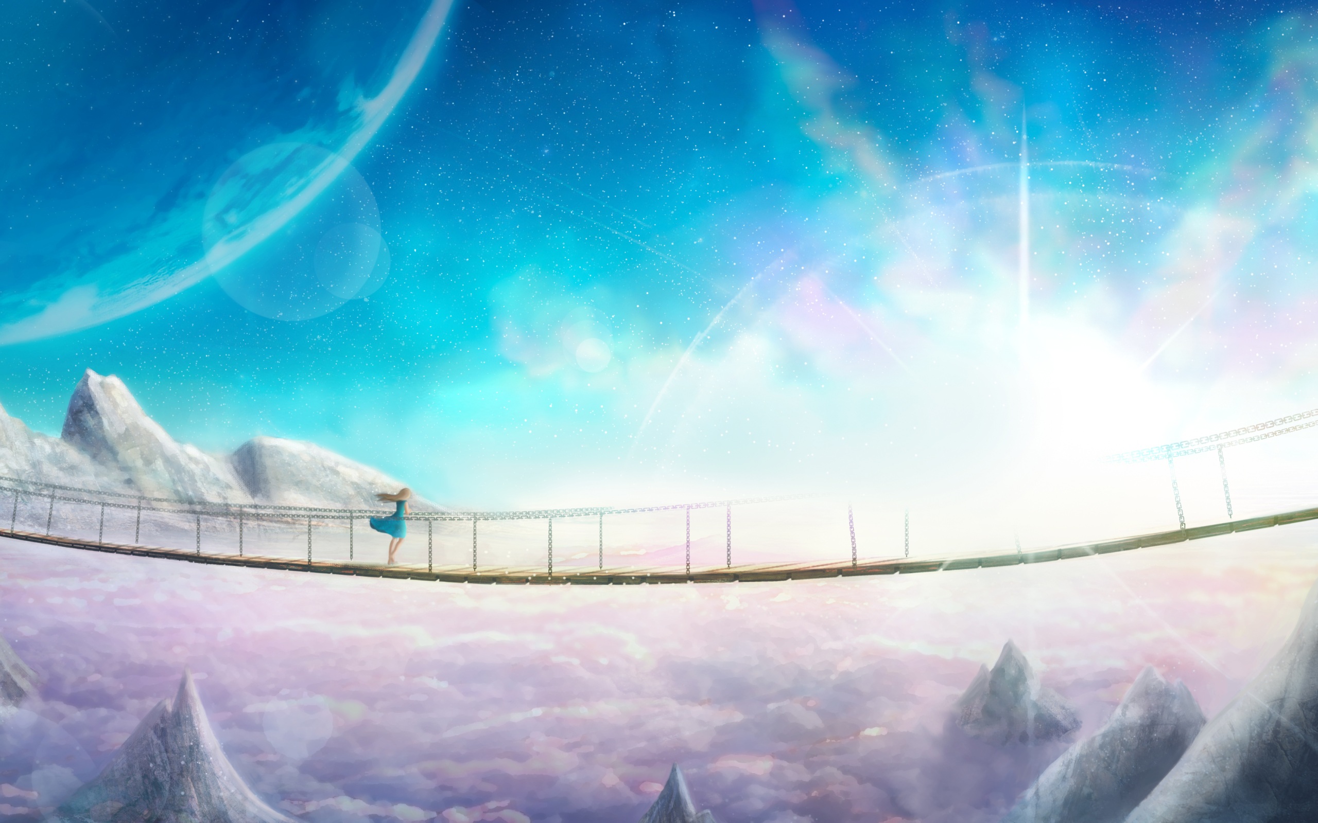 Wallpaper 4k Supernova Anime Landscape Wallpaper
