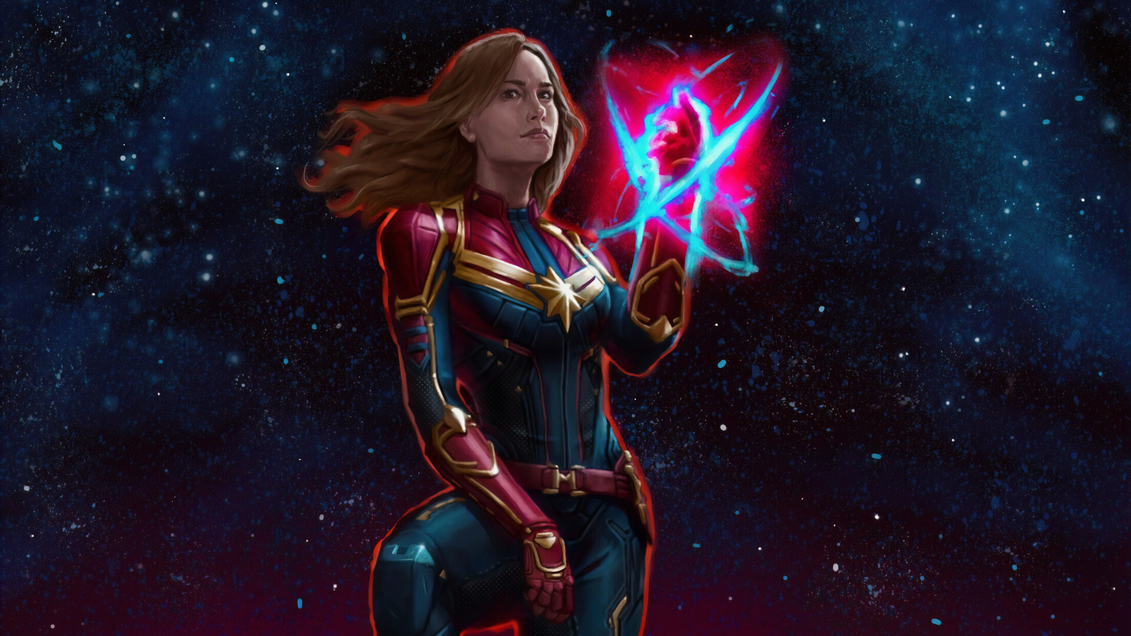 Wallpaper 4k Captain Miss Marvel Wallpaper