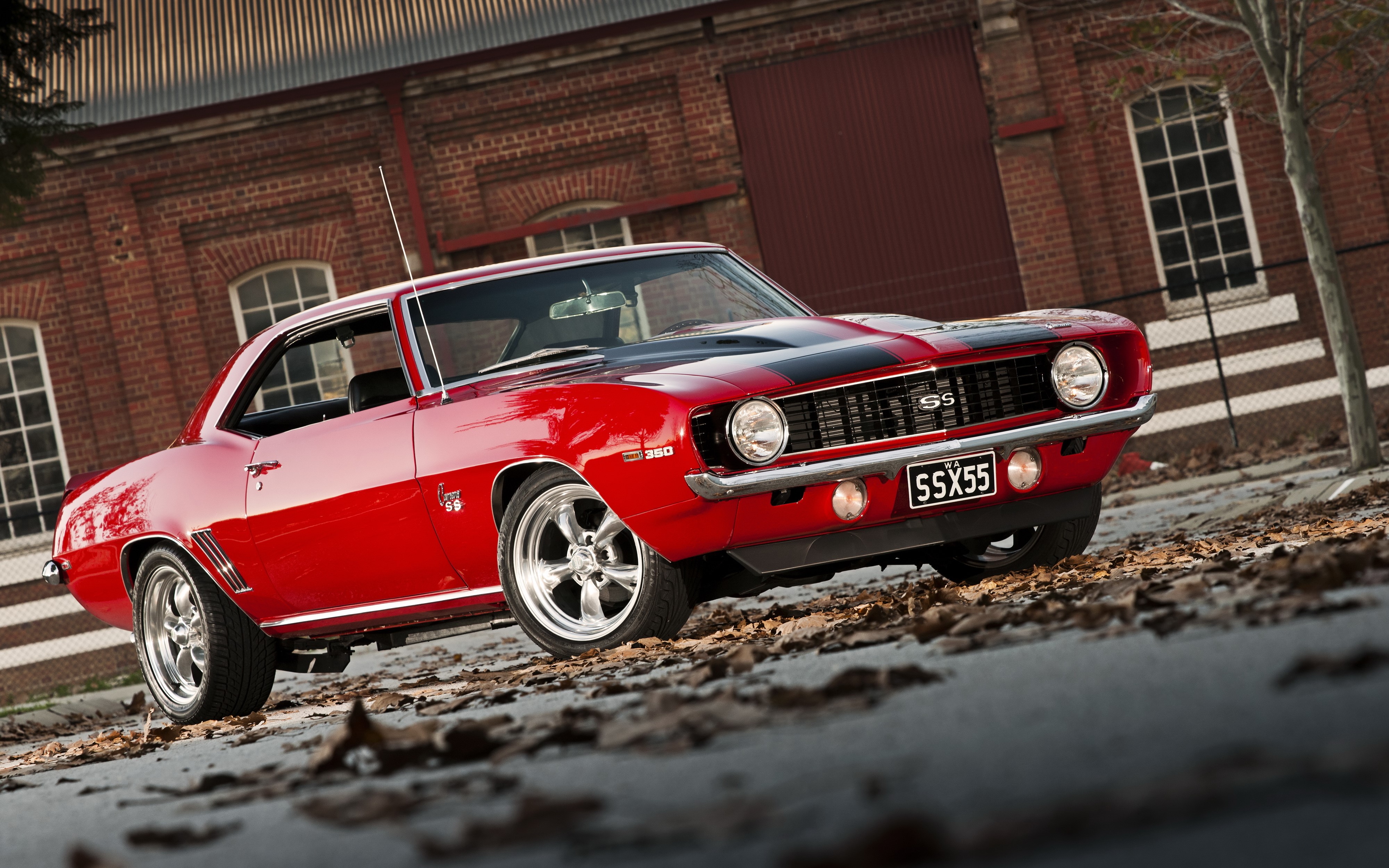 4K, camaro, Chevrolet, Red, Metallic Gallery HD Wallpaper