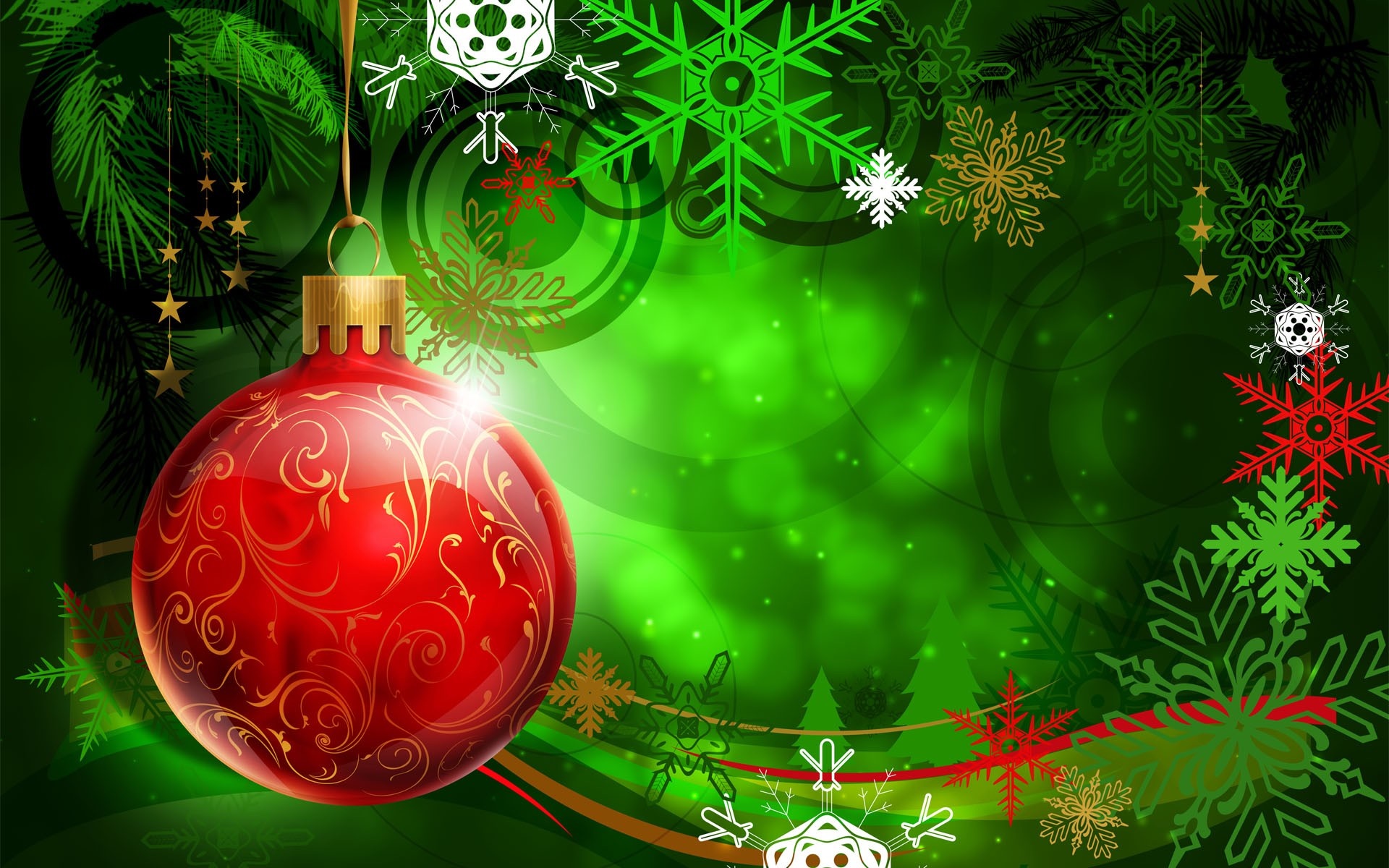 illustration, branch, green, Christmas Tree, Christmas ornaments, Christmas, holiday, fir, flower, screenshot, computer wallpaper, christmas decoration, fractal art Gallery HD Wallpaper