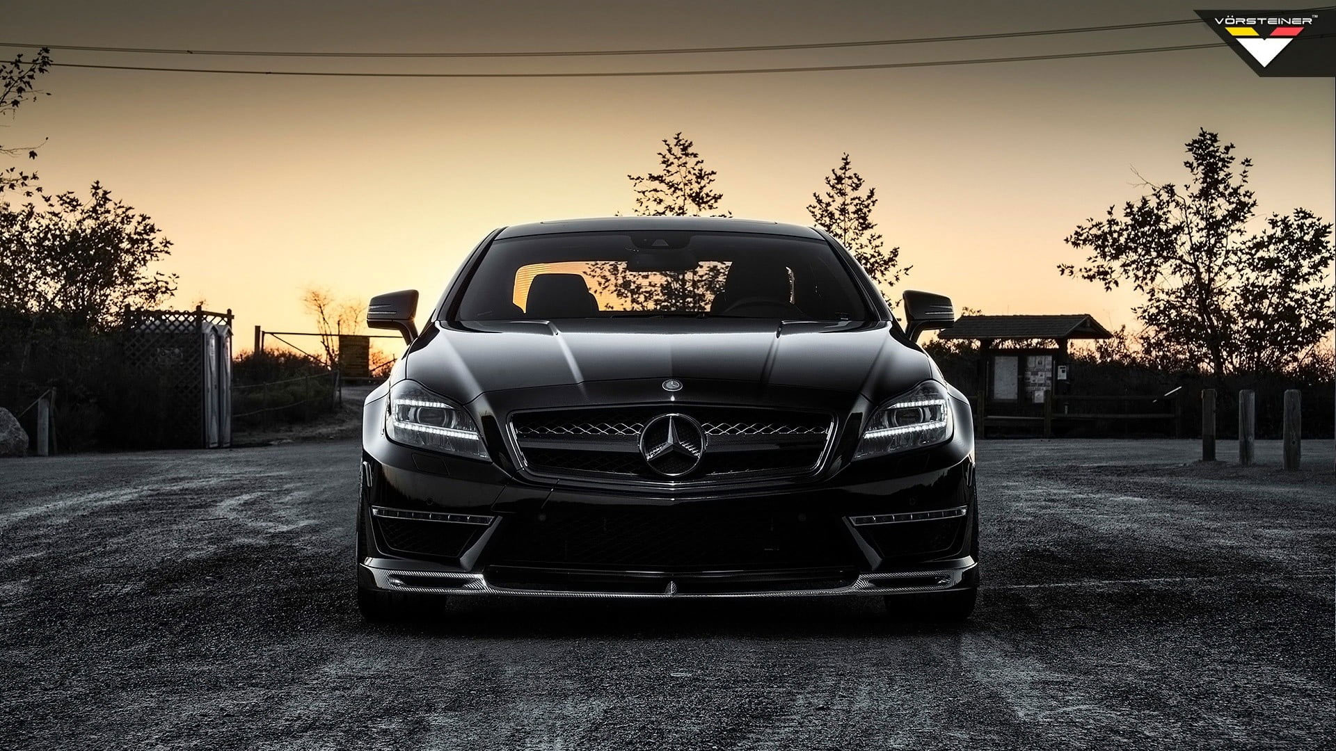 Black Mercedes Benz Car Wallpaper, Mercedes Benz CLS 63 AMG, Vehicle, Black Cars