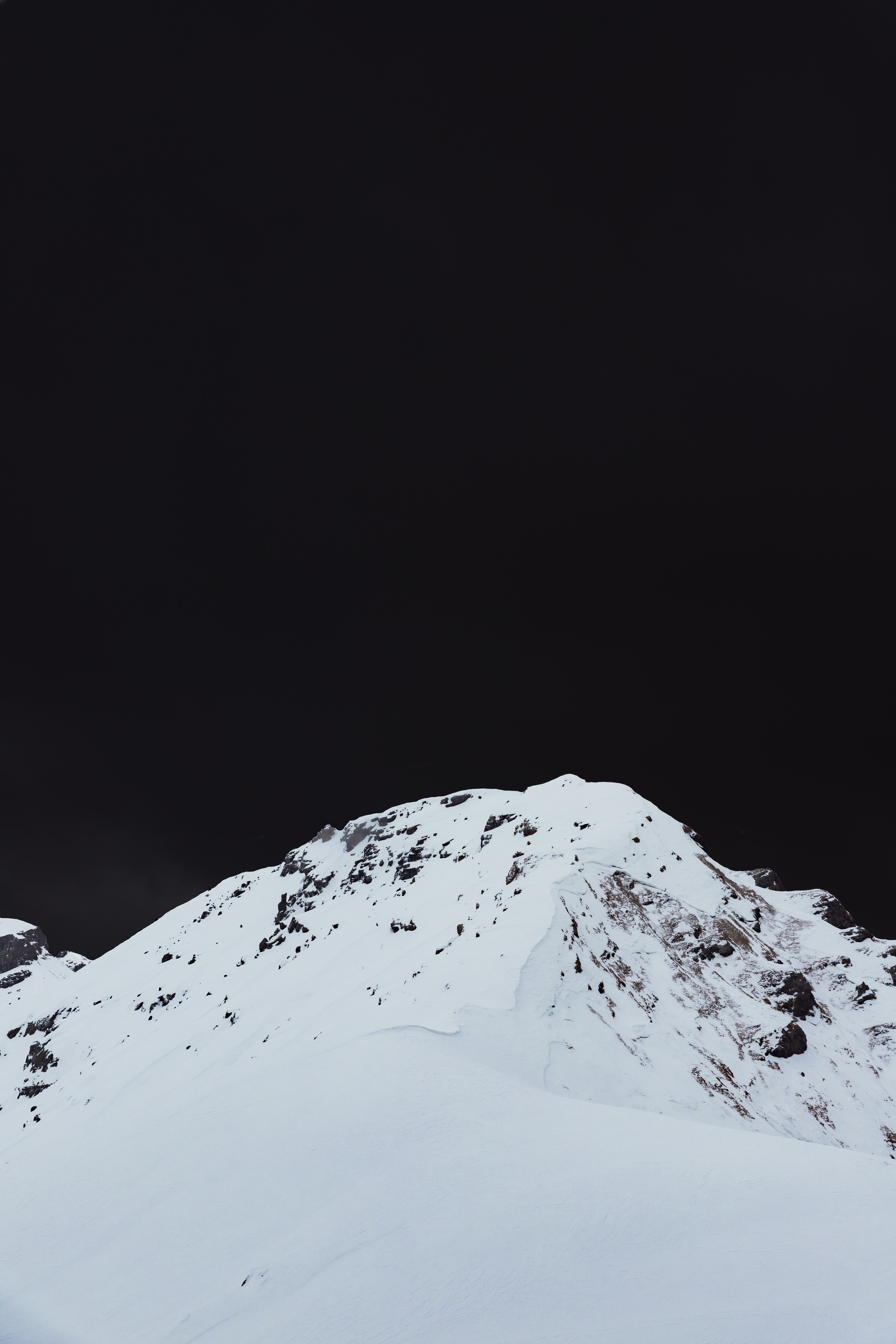 Download wallpaper 4160x6240 mountain, peak, snowy, landscape, winter HD background