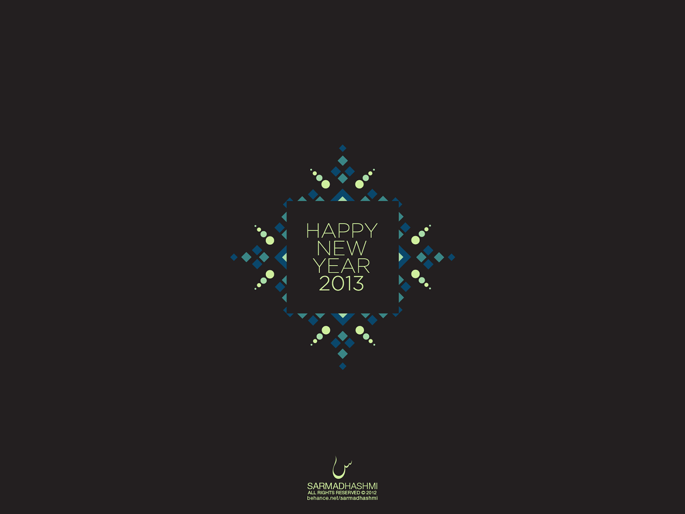 Minimal Wallpaper Project, New Year 2013