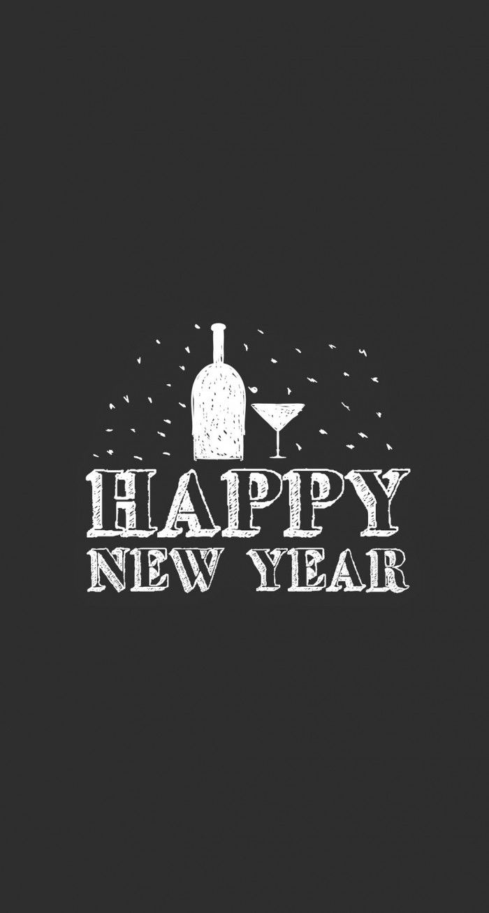 Happy New Year Drinks Minimal IPhone 6 Plus HD Wallpaper. Happy new year wallpaper, New year wallpaper, Wallpaper iphone christmas