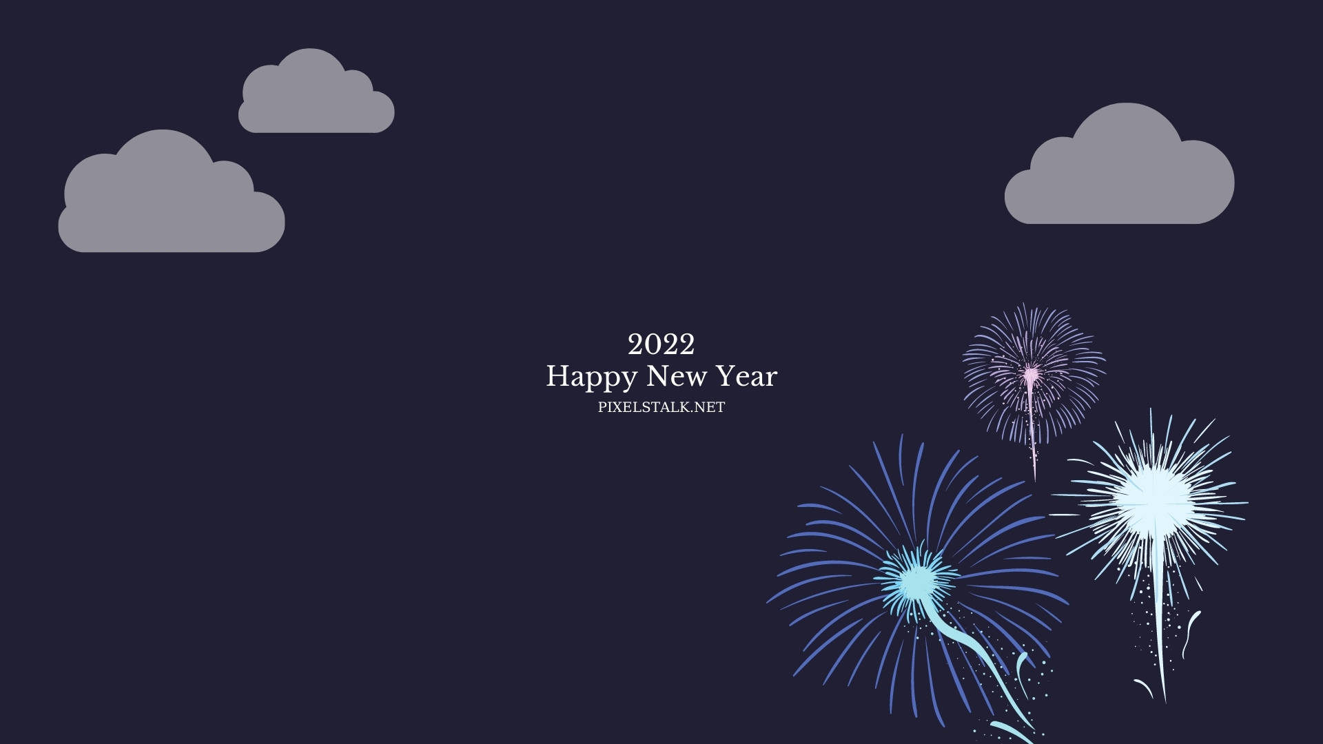Download New Year 2022 Minimalist Greetings Wallpaper