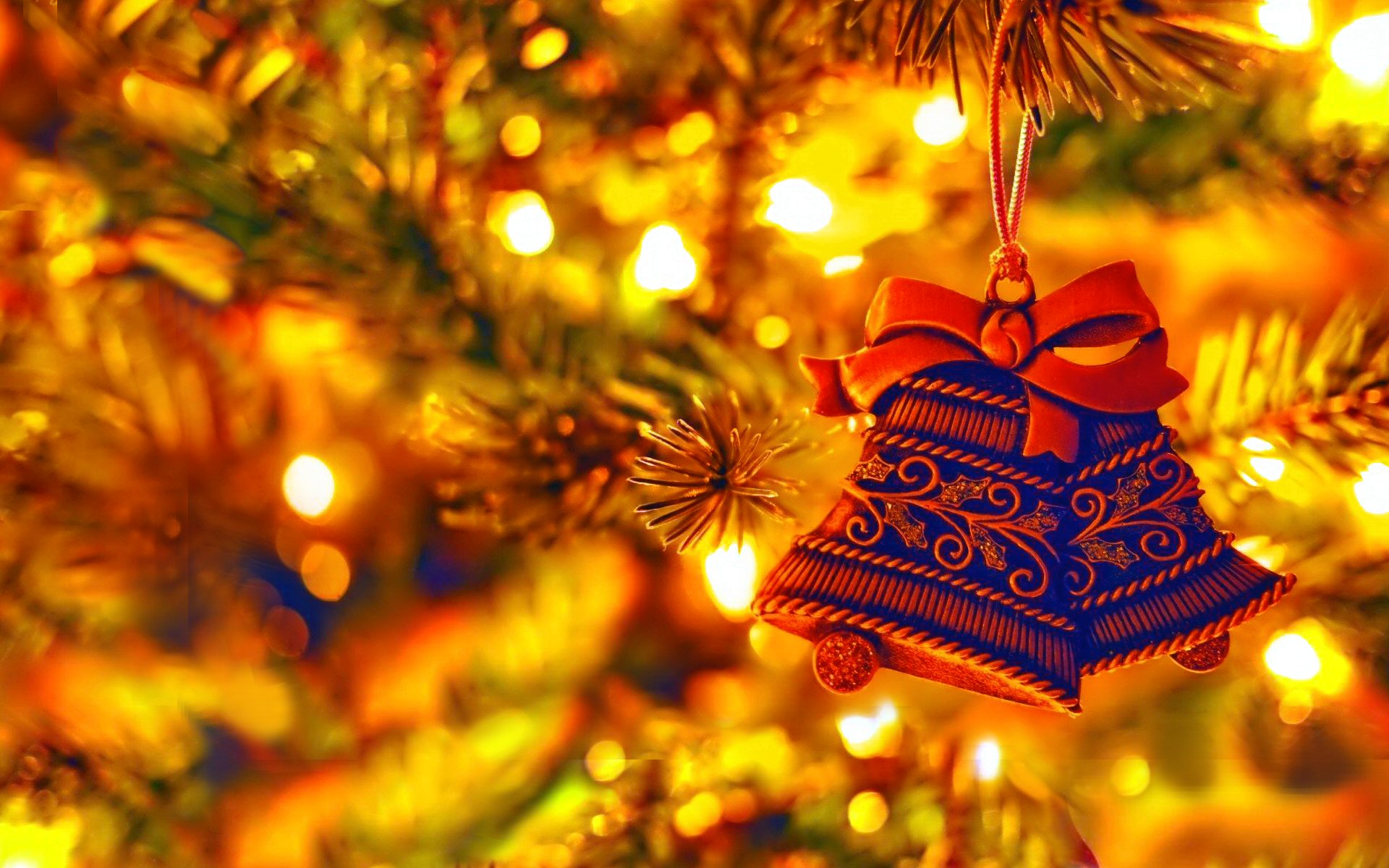Crafted Blue Bell Christmas Ornaments