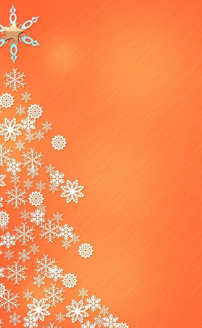 Orange Christmas Wallpaper
