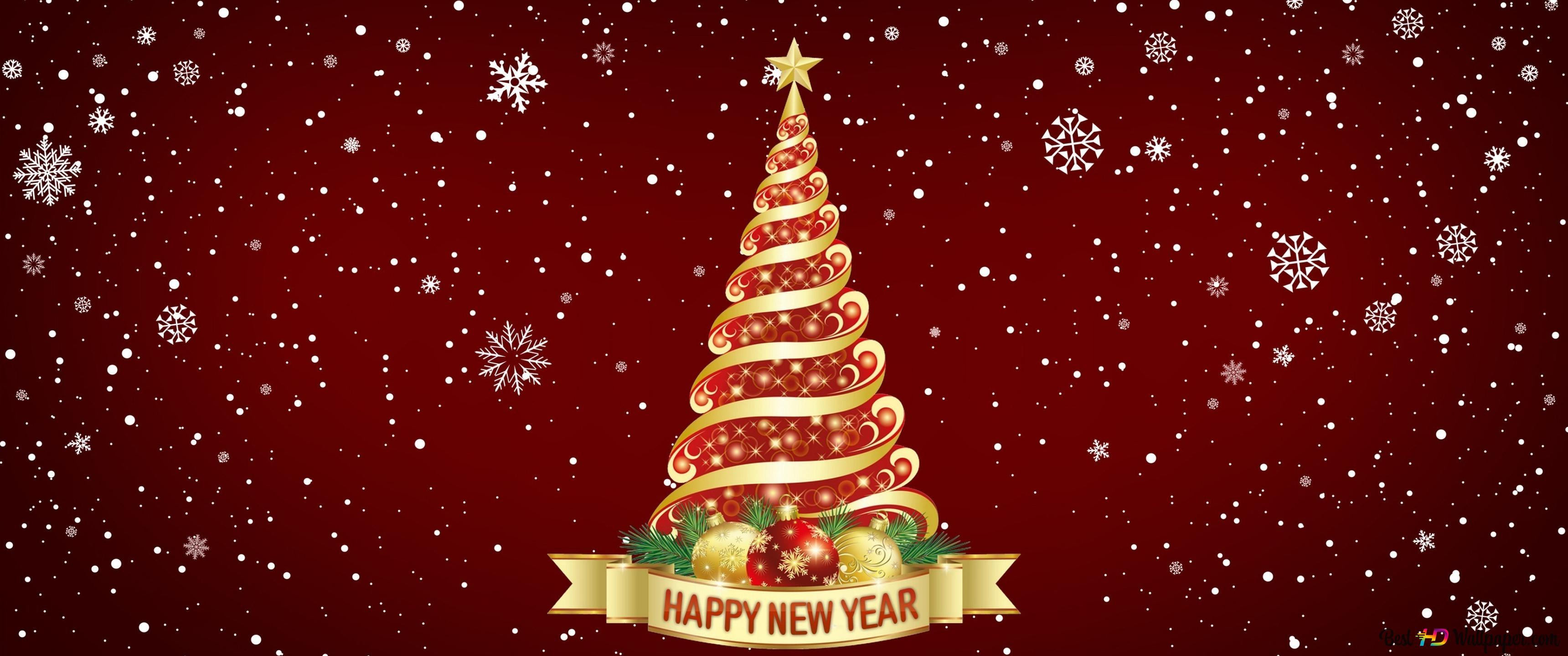 Season's Greetings and New Year 4K wallpaper download