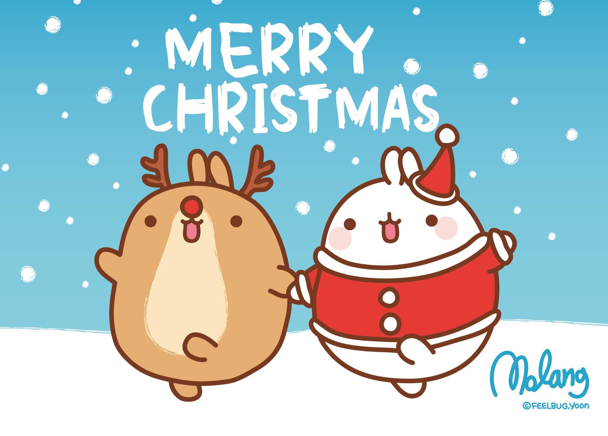 christmas pusheen cat wallpaper