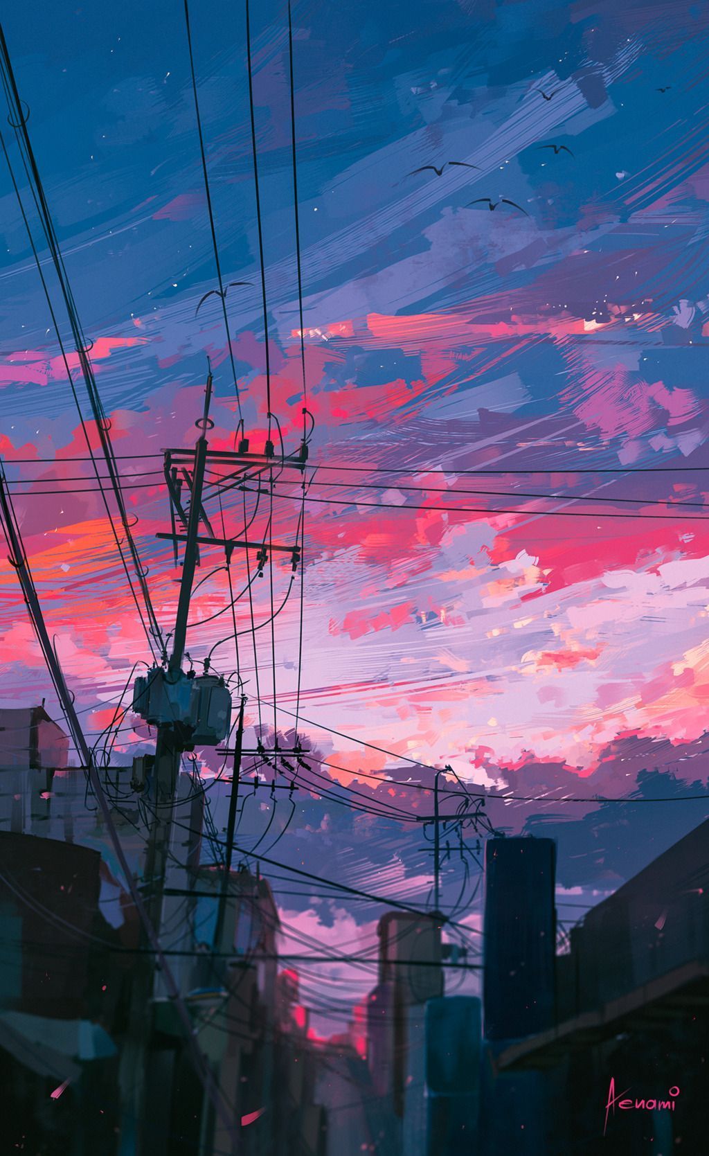 Chill Anime Phone Wallpaper