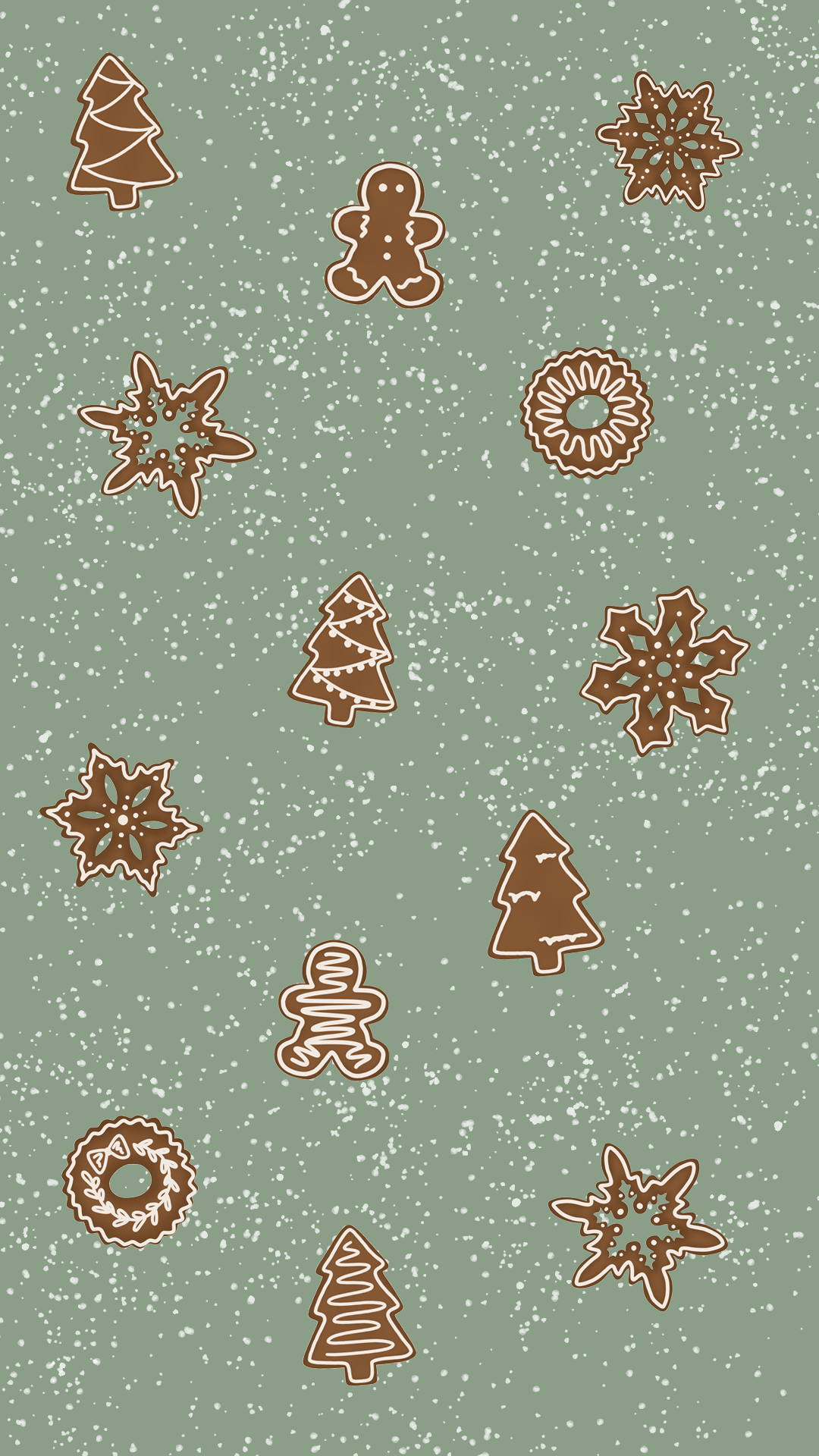 Gingerbread Xmas Wallpaper. Xmas wallpaper, Cute christmas wallpaper, Christmas phone wallpaper