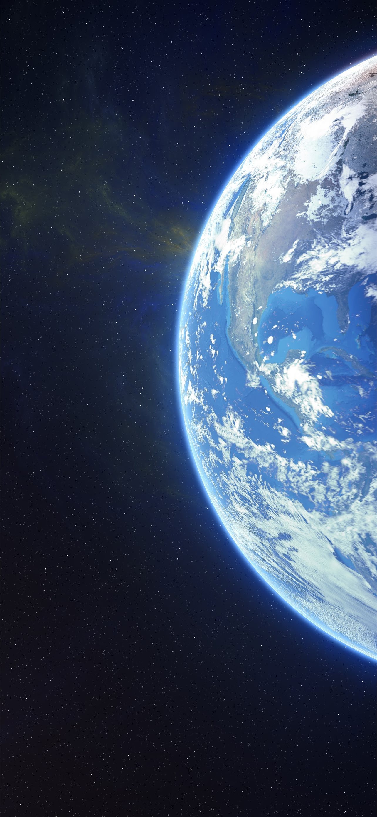 Earth Moon Planet Space 8K iPhone Wallpaper Free Download