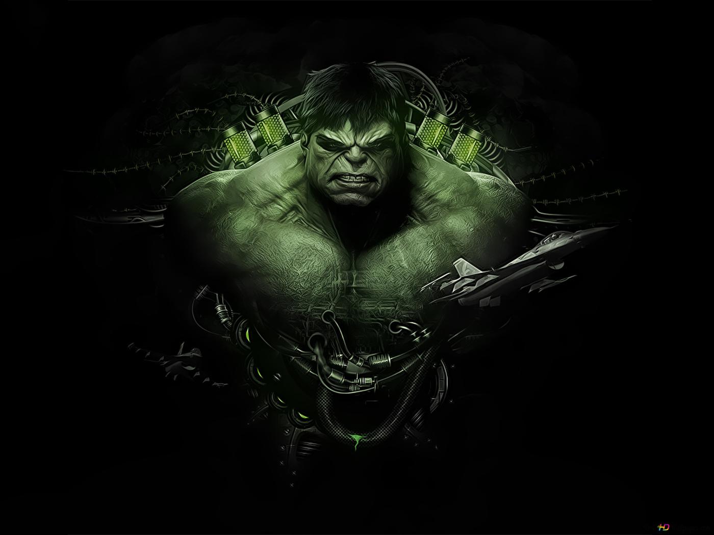 Somebody tried to check on the Hulk by holding him HD wallpaper download