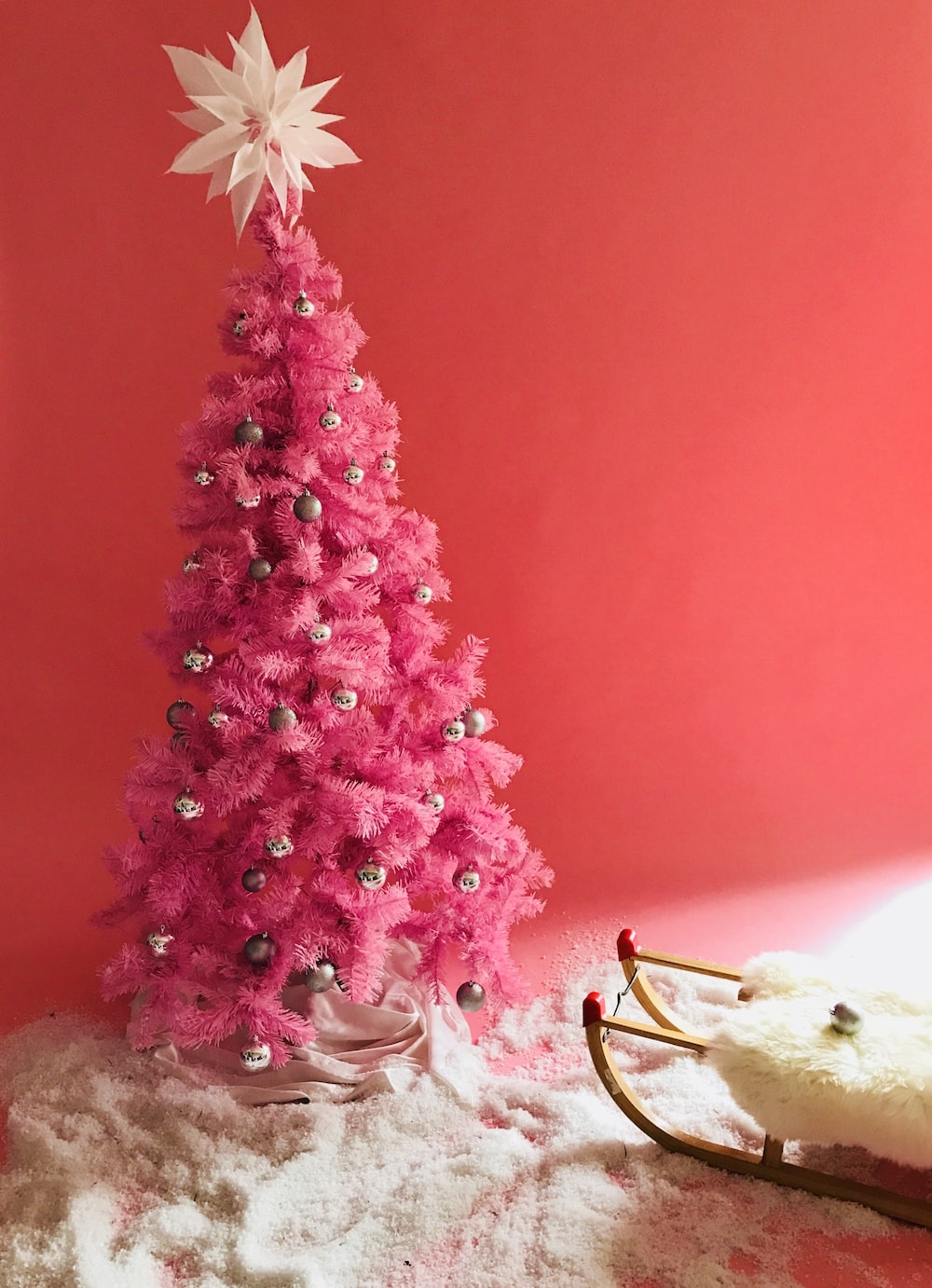 Christmas Pink Trees Wallpapers - Wallpaper Cave
