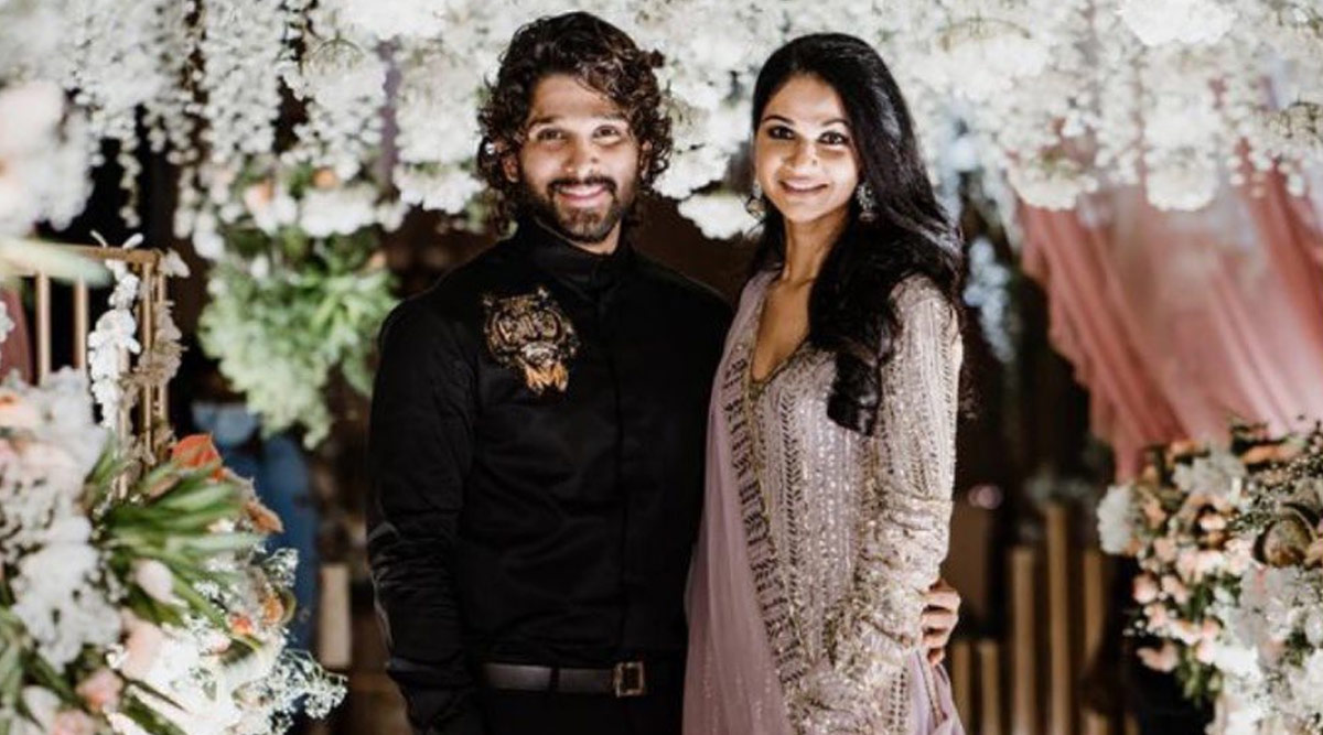South News. Tollywood's Power Couple Allu Arjun and Sneha Reddy's Pics from Niharika Konidela's Engagement Ceremony Go Viral!