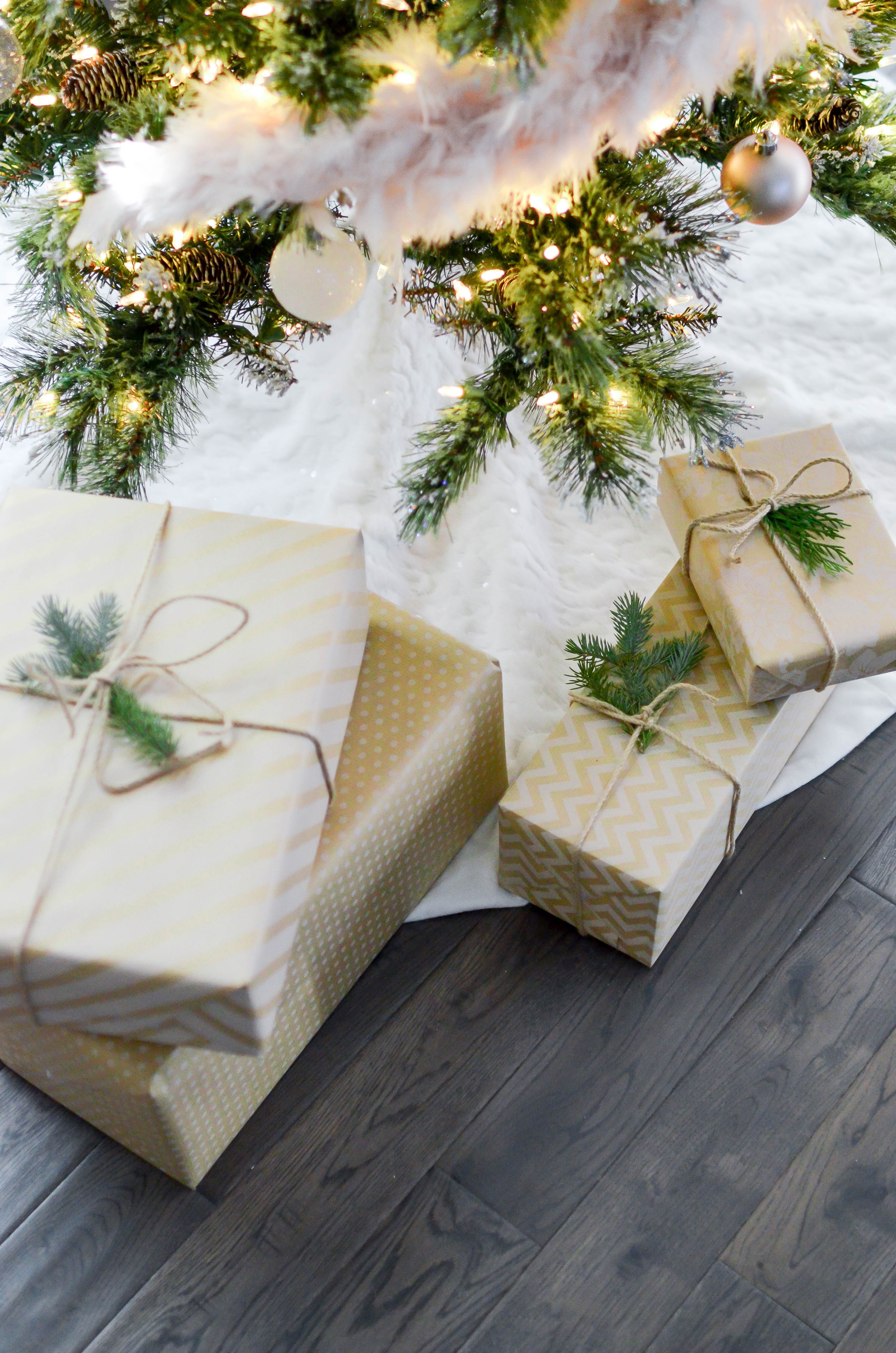 Four Boxes Near Lighted String Lights · Free