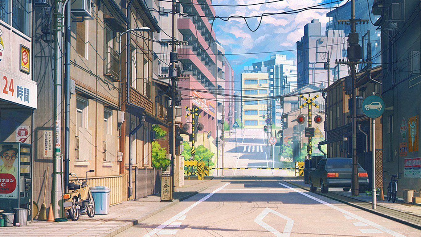 tokyo background scenery wallpaper, Anime scenery, Anime background wallpaper