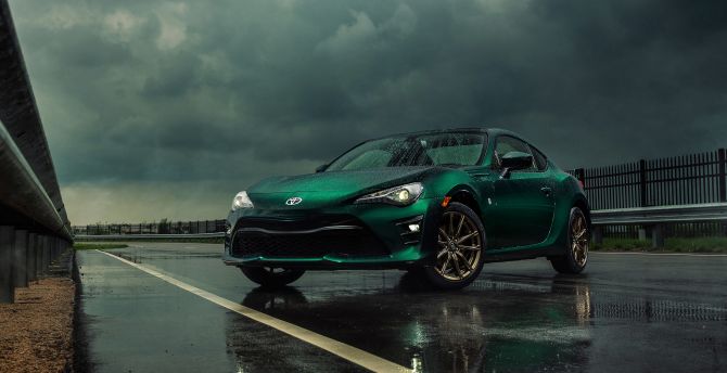 Wallpaper green toyota gt86, sport car desktop wallpaper, HD image, picture, background, 259034