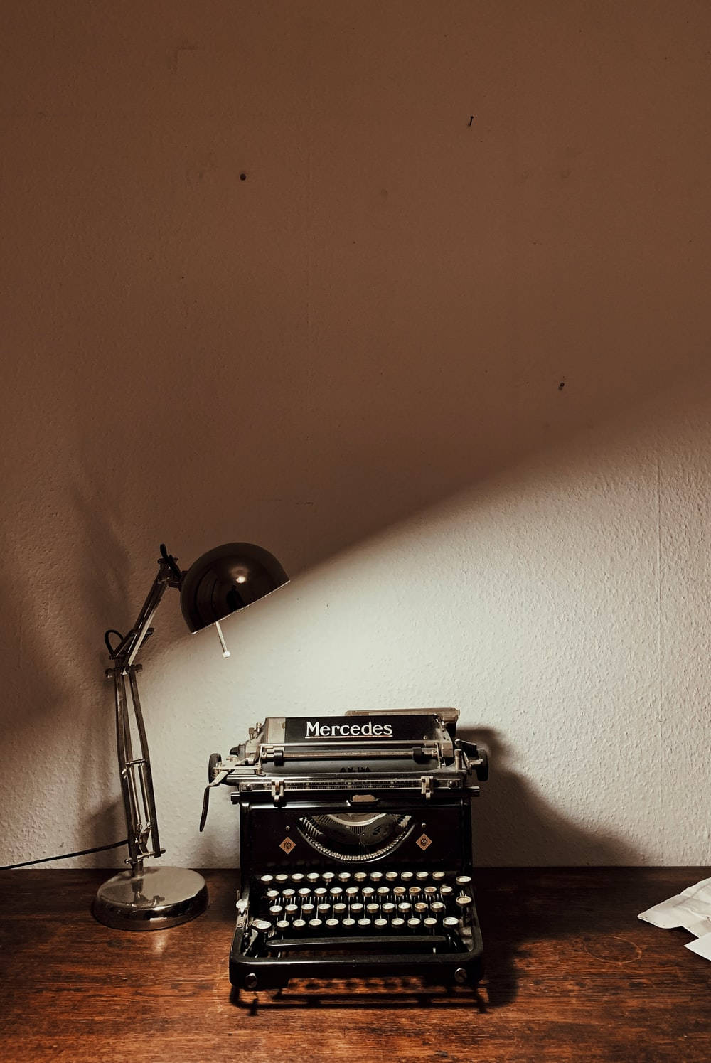 Download Light Brown Aesthetic Vintage Typewriter Wallpaper