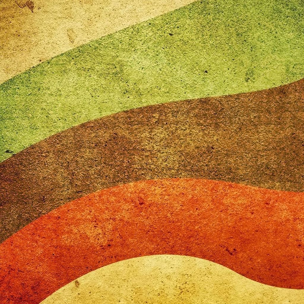 Sand Colorful Waves Retro iPad Wallpaper Free Download