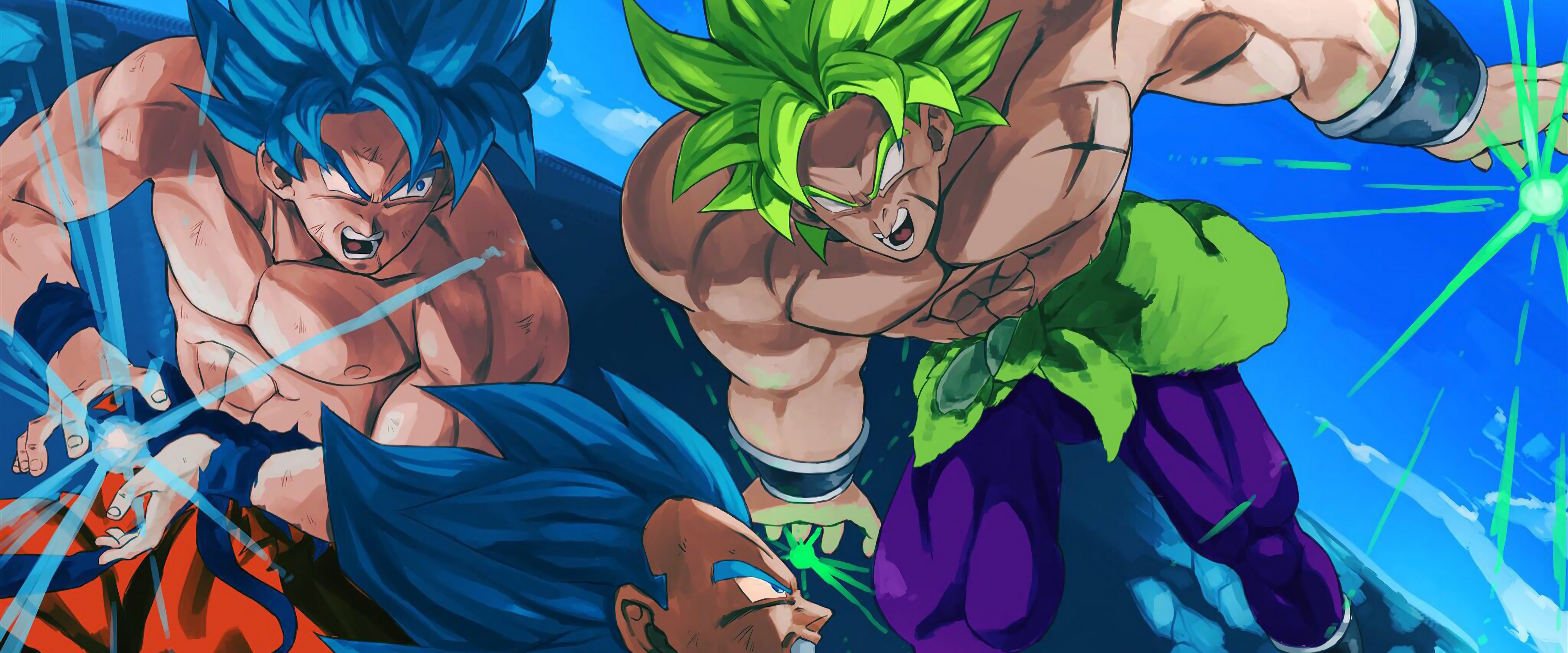 Dragon Ball Super: Broly Goku Vegeta 4K Wallpaper