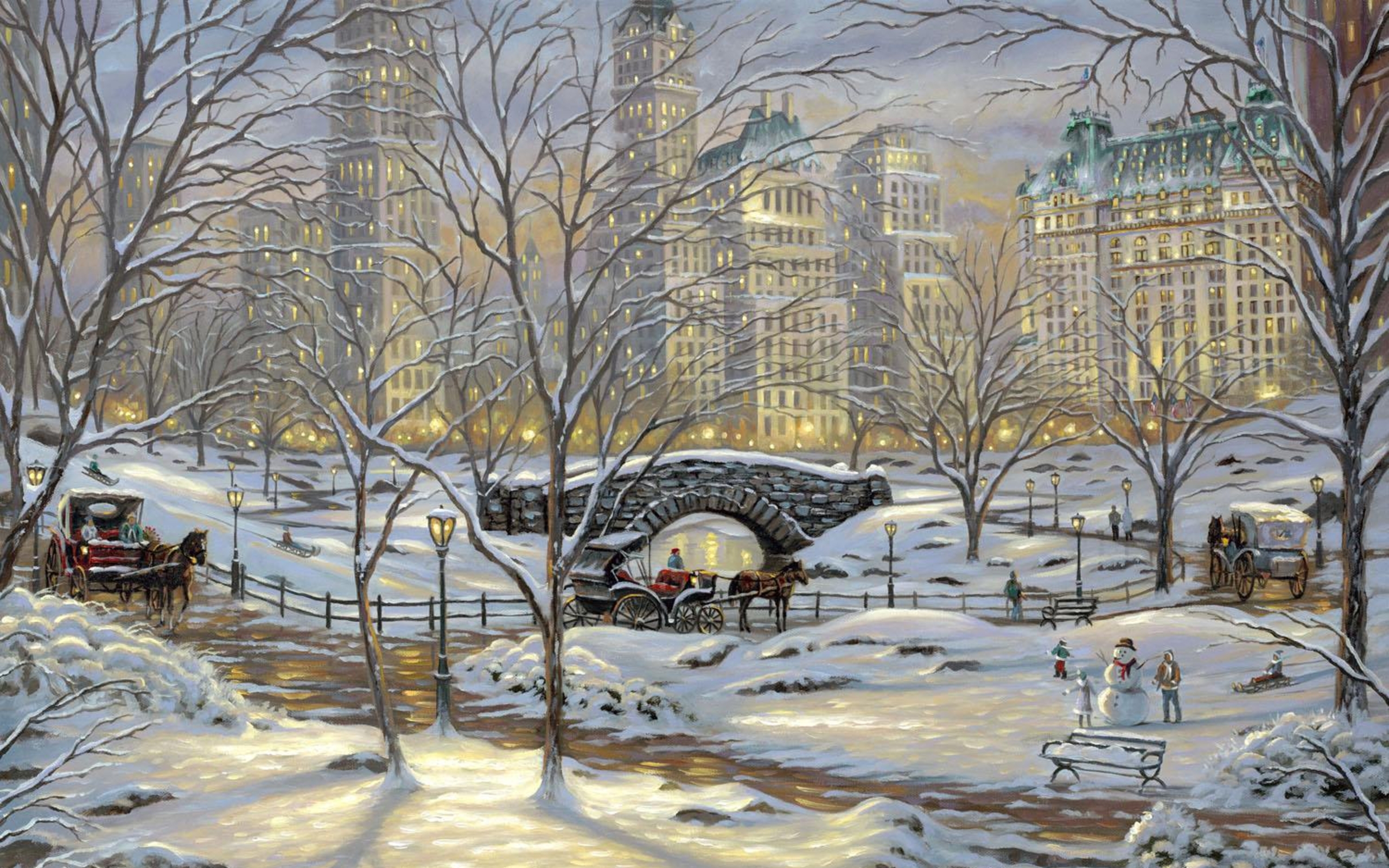 New York Winter Wallpaper
