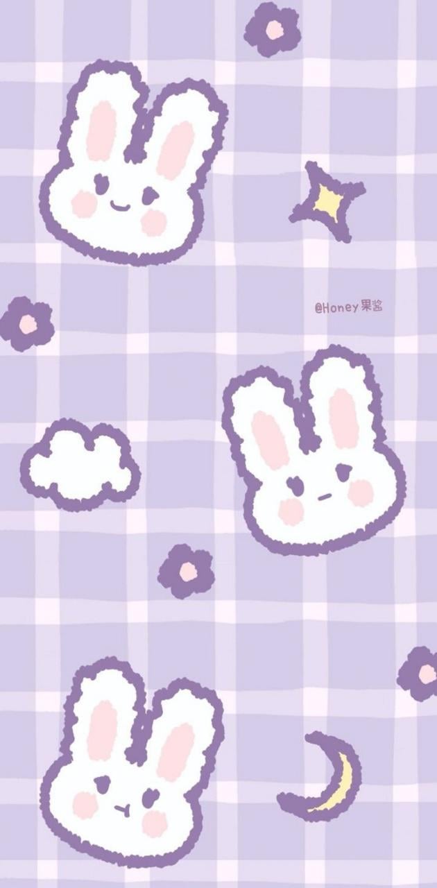 Purple bunny wallpaper
