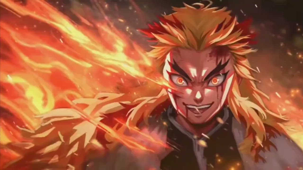 Save & Follow. Kyojuro Rengoku • Live Wallpaper • Demon Slayer • Kimetsu no Yaiba. Anime wallpaper live, Slayer anime, HD anime wallpaper