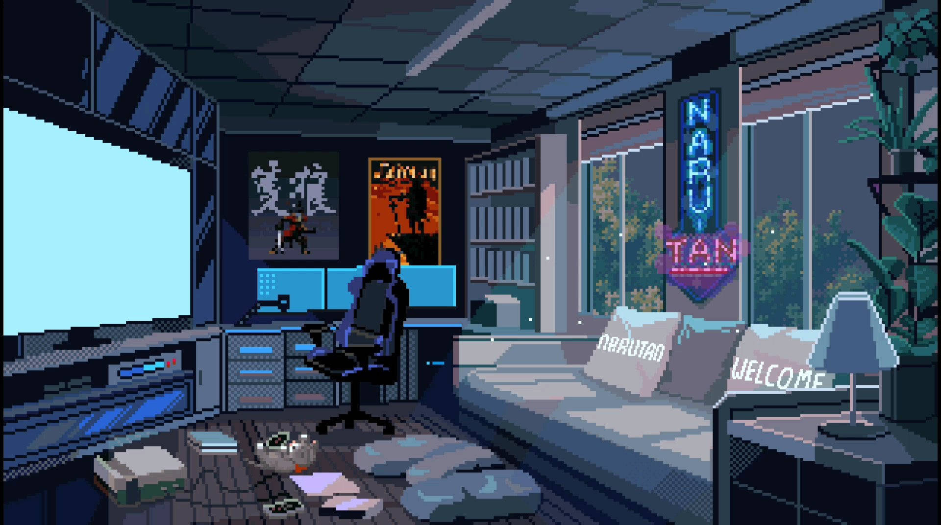 Download Gaming Room Pixel Art Wallpaper