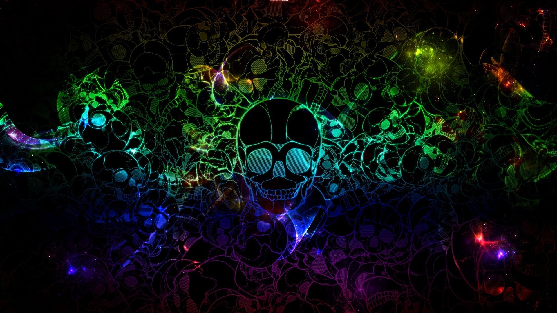Rainbow skull art. Skull wallpaper, HD skull wallpaper, Cool wallpaper for laptop