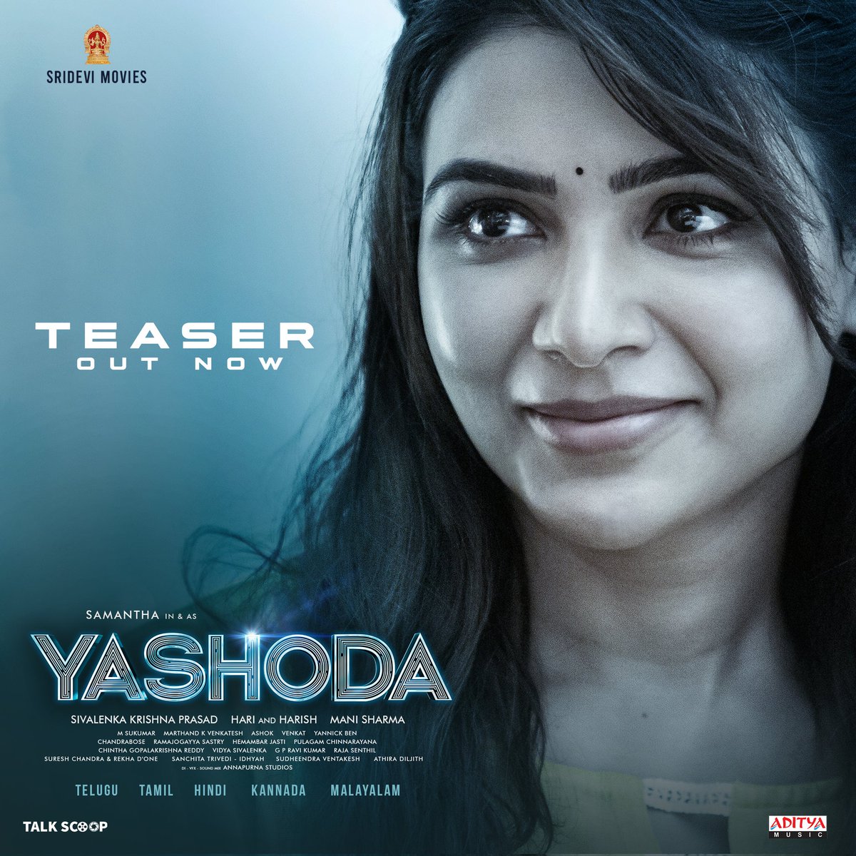 The teaser for #Samantha's #Yashoda Out Now !!!