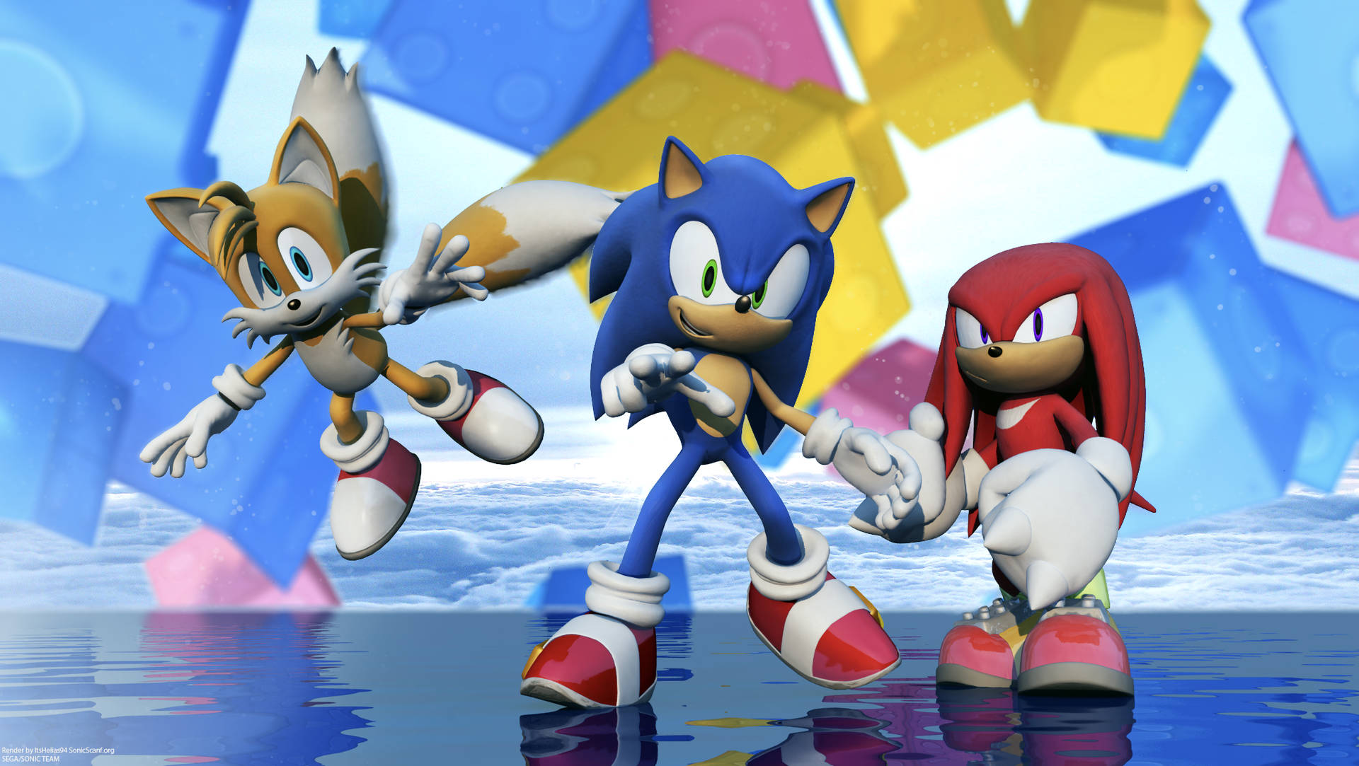 Download Knuckles The Echidna Sonic And Tails Wallpaper