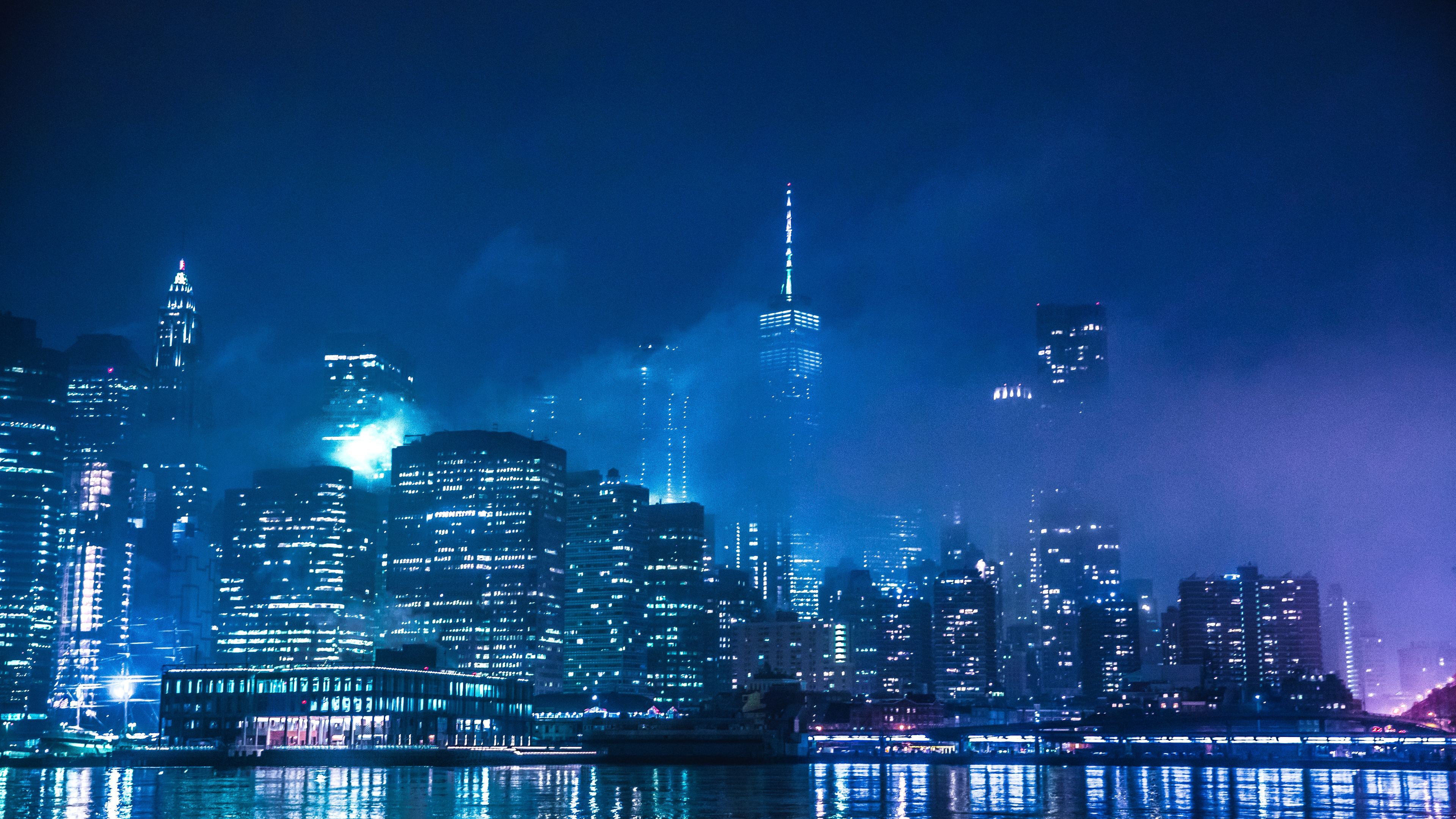Wallpaper 4k The Lights Of New York Wallpaper