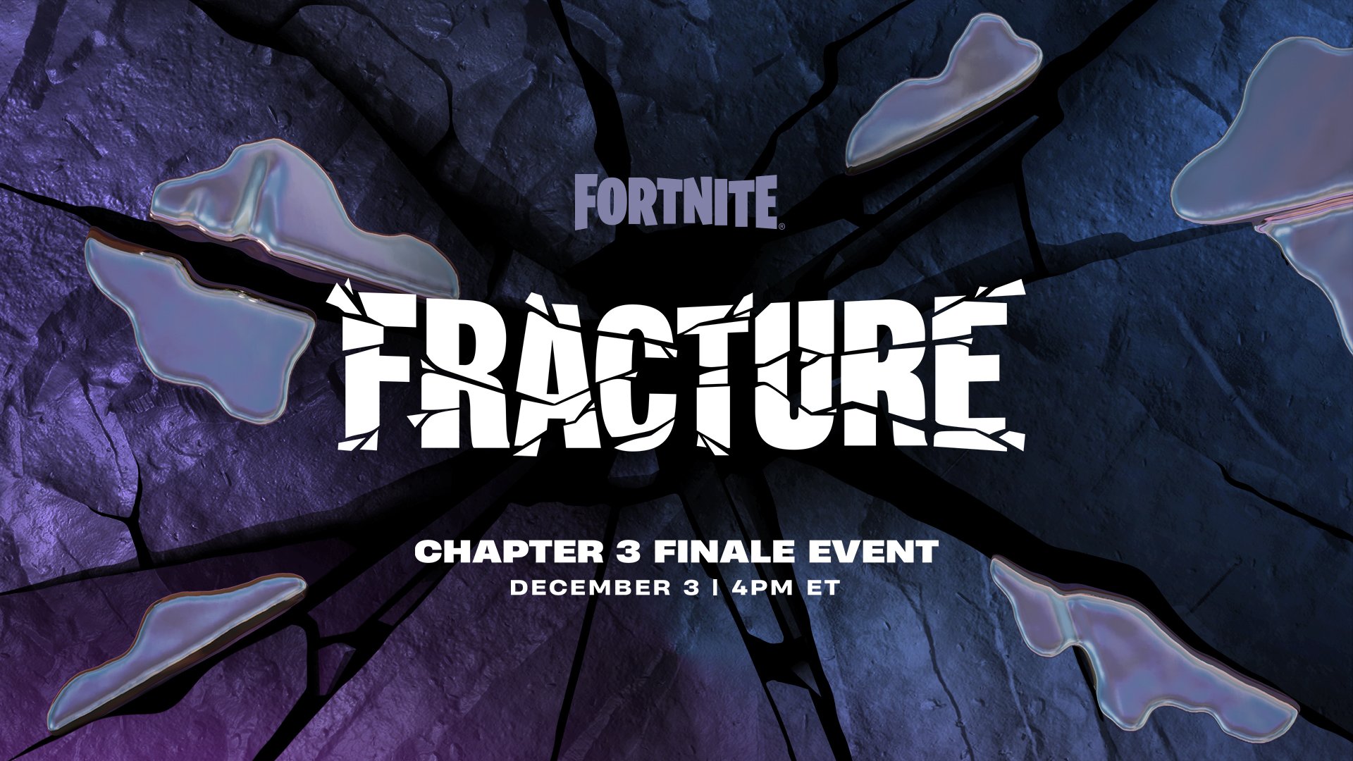 Fortnite Status - 'Fracture' Chapter 3 Finale event starts soon! Please note other playlists will be disabled before 'Fracture' is available