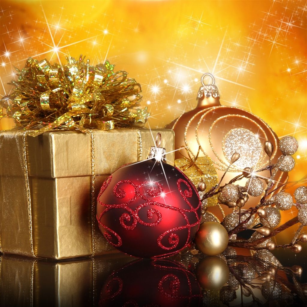 Christmas Gifts And Globes #iPad #mini 2 Wallpaper Download. More retina iPa. Рождественские украшения, Идеи рождественских подарков, Рождественские колокольчики