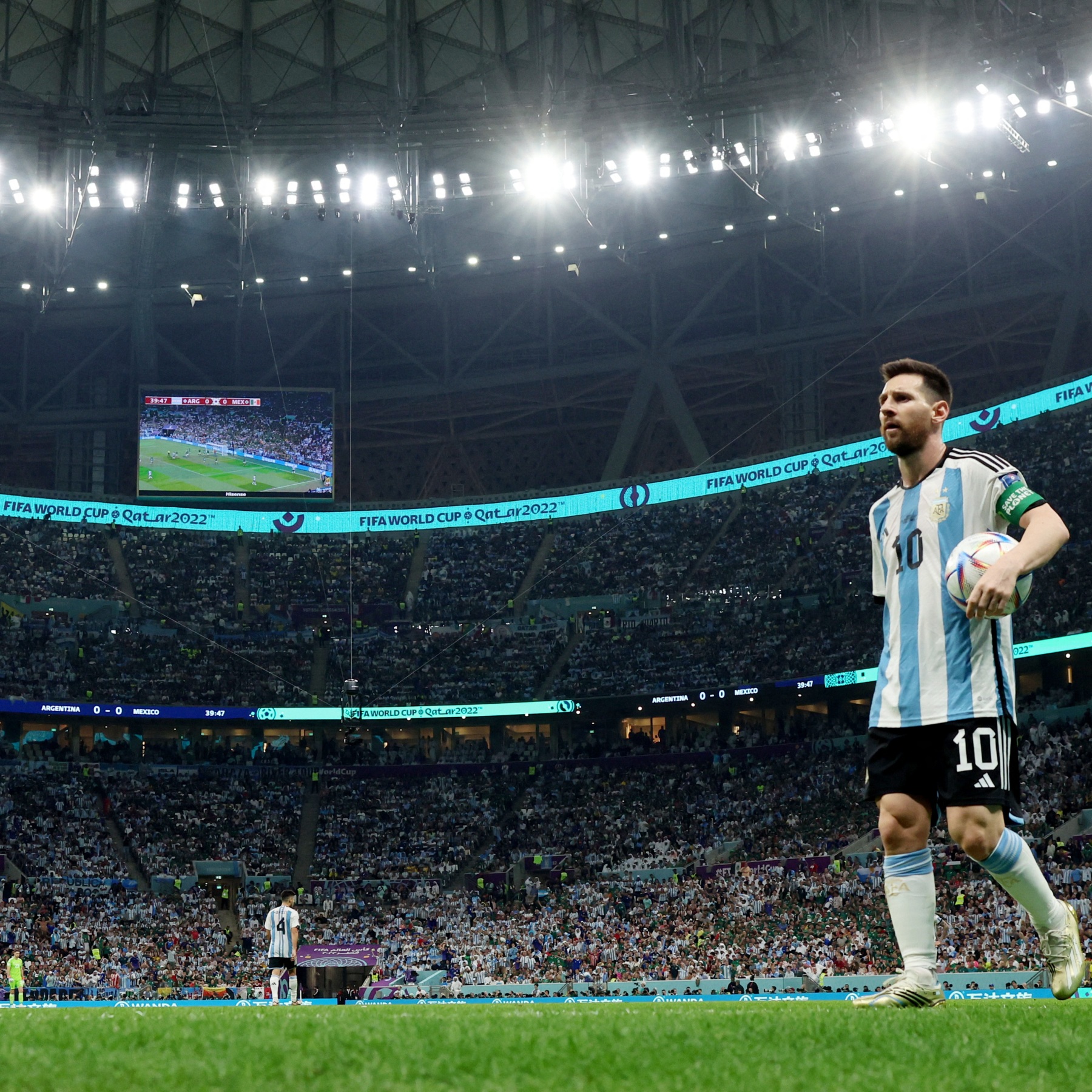 Photos: Messi magic guides relieved Argentina past Mexico. In Picture News