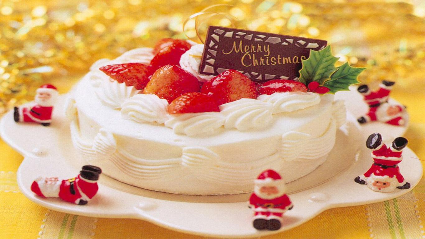Christmas Cake Free Wallpaper Download