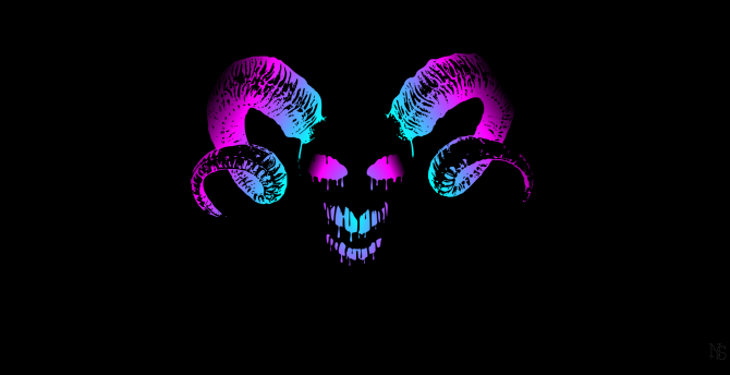 Wallpaper demon's horns, amoled desktop wallpaper, HD image, picture, background, c4df8e