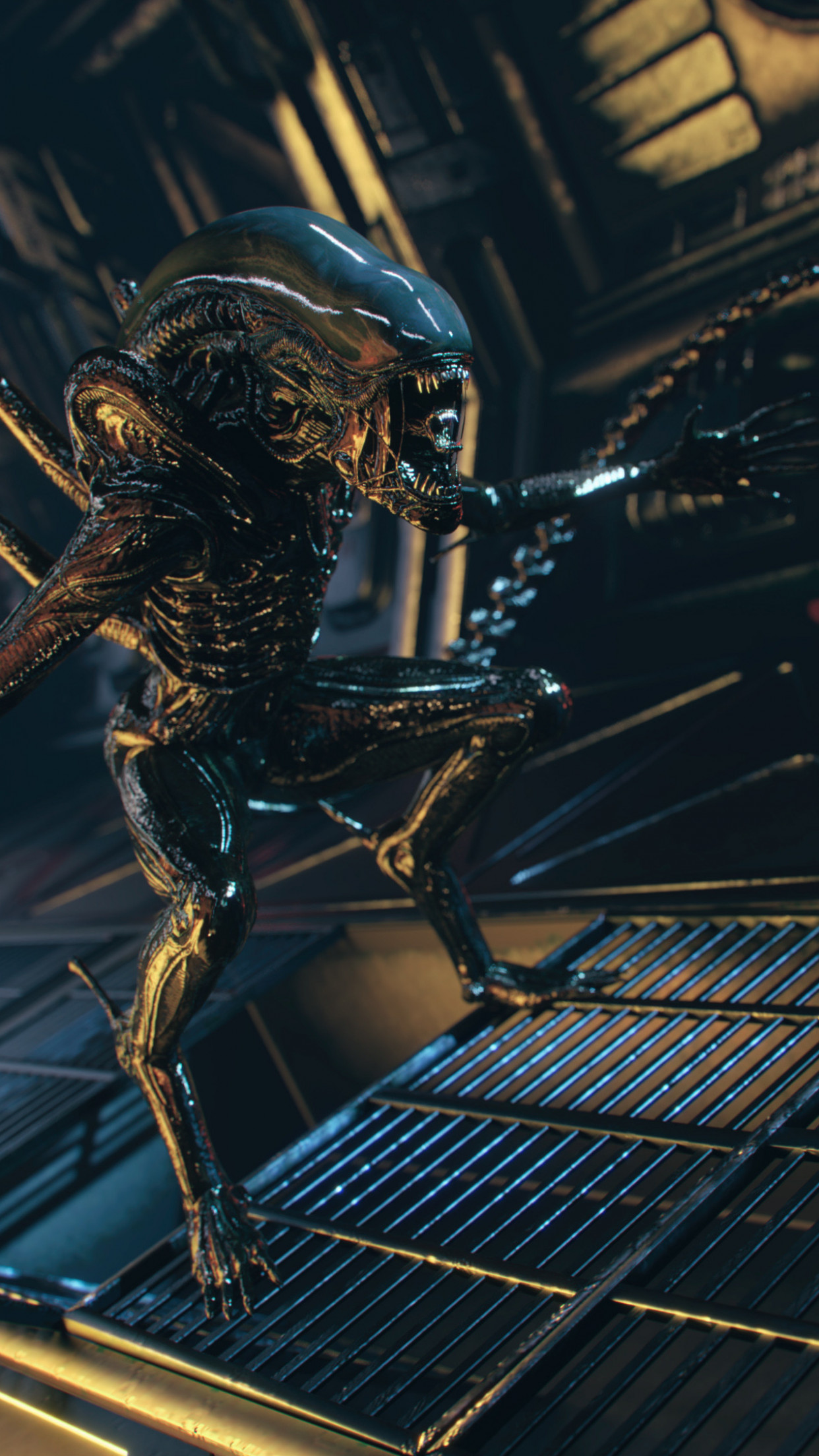 Xenomorph Attack 3D Desktop HD Wallpaper
