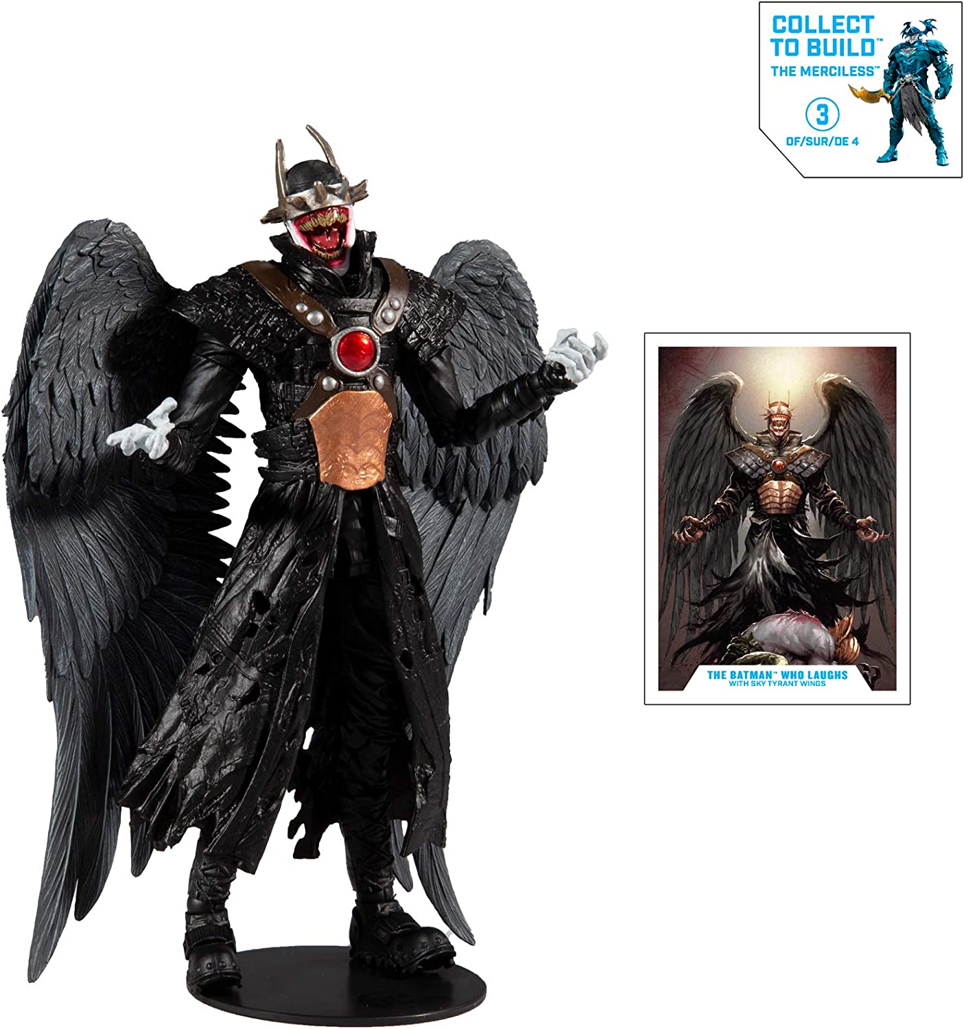 McFarlane Toys Multiverse Who Laughs With Sky Tyrant Wings And Build A Parts For 'The Merciless' Figure, Figures