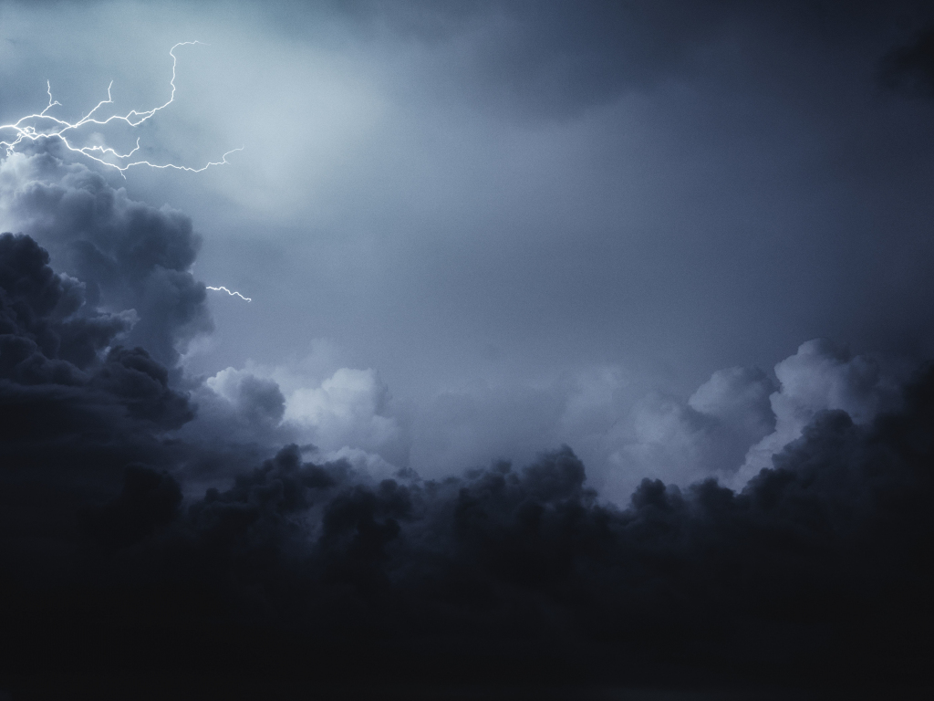 Wallpaper lightning, dark, sky, clouds, storm desktop wallpaper, HD image, picture, background, 328fef
